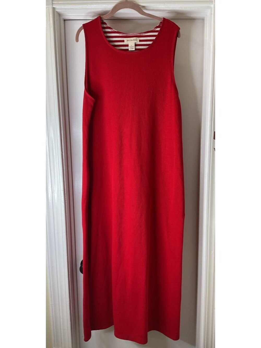 Bechamel Red Maxi Tank Dress Size L 4th of July Summer Festive Picnic